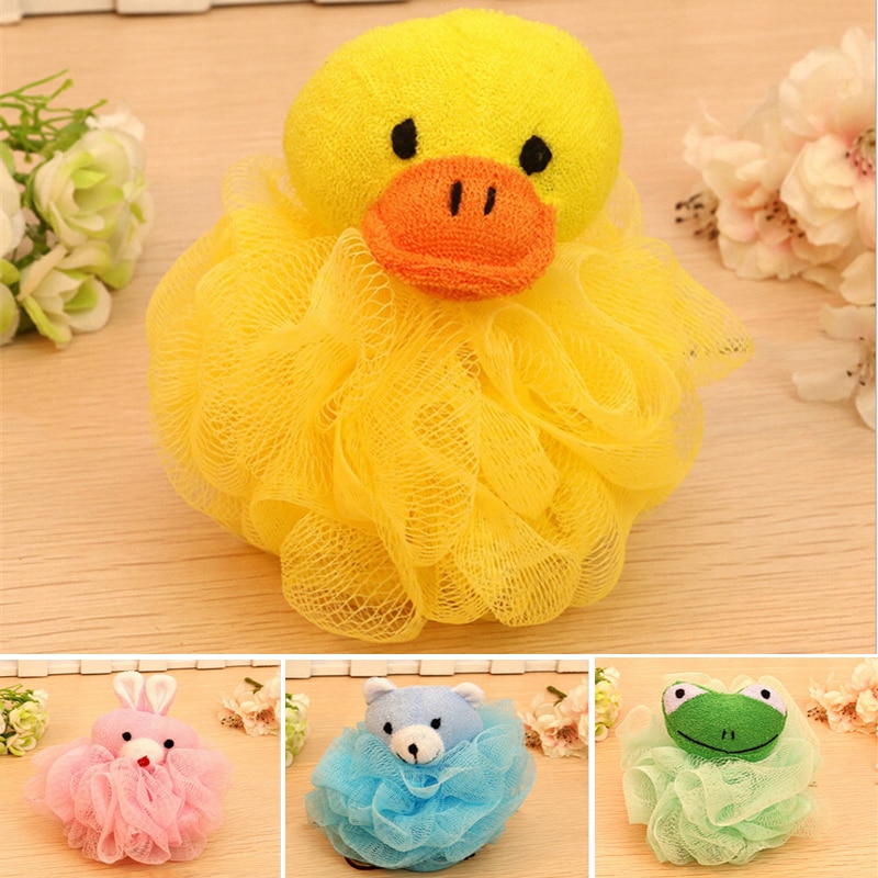 Cartoon Bath Flower Bath Ball Milk Shower Accessories Bathroom Supplies Loofah Mesh Sponge Super Soft Baby Bath Brush